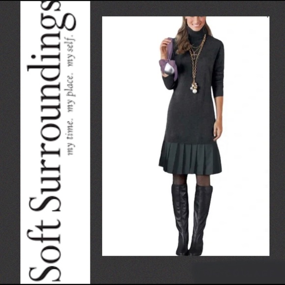 Soft Surroundings Dresses & Skirts - Soft Surroundings Chloe Grey Sweater Dress